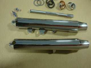 FOR BIG DOG CHROME FRONT LOWER LEG SLIDER SET FITS 2004-11 