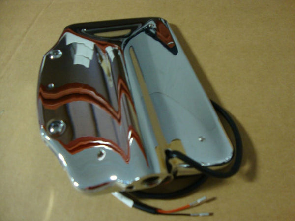 BIG DOG MOTORCYCLES CHROME LICENSE PLATE ASSEMBLY WITH TAG 