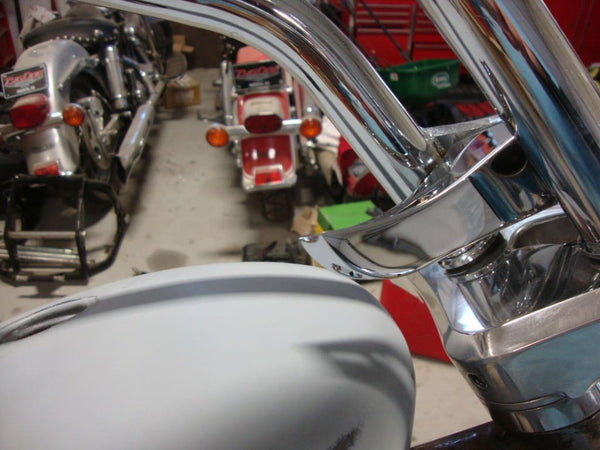 BIG DOG OEM CHROME SPEEDOMETER MOUNT BRACKET 5.5 LONG 