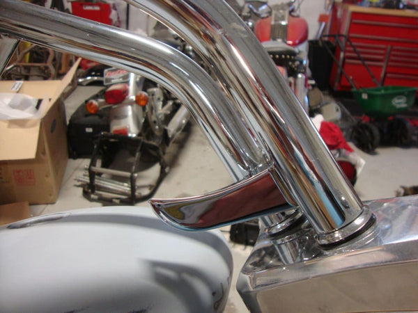 BIG DOG OEM CHROME SPEEDOMETER MOUNT BRACKET 5.5 LONG 