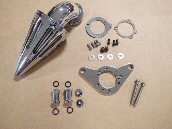 FOR BIG DOG MOTORCYCLES CHROME SPIKE AIR CLEANER W/ FILTER 