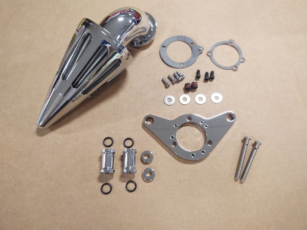 FOR BIG DOG MOTORCYCLES CHROME SPIKE AIR CLEANER W/ FILTER 