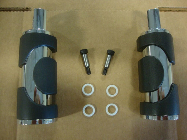 FOR BIG DOG MOTORCYCLES CHROME STOCK FOOT PEG SET 2004-2009 