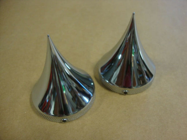 FOR BIG DOG CHROME TRIBAL FORK CAPS FITS K-9 CHOPPER PITBULL