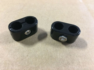 Big Dog Motorcycles double oil line clamp plastic all models 7/16