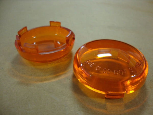 FOR BIG DOG MOTORCYCLES EARLY TURN SIGNAL AMBER LENS SET 