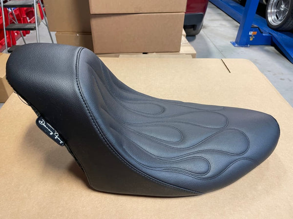 BIG DOG MOTORCYCLES OEM FLAME STITCH SOLO SEAT FITS 2005