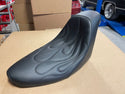 BIG DOG MOTORCYCLES OEM FLAME STITCH SOLO SEAT FITS 2005
