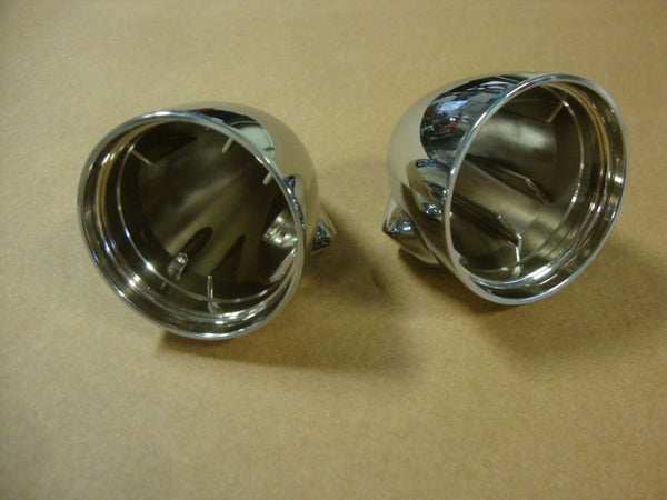 FOR BIG DOG MOTORCYCLES FRONT CHROME TURN SIGNAL HOUSING SET