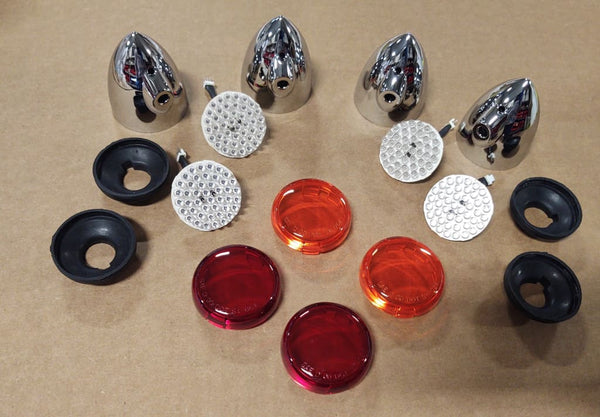 FOR BIG DOG Front & Rear Brake / LED Turn Signal All Lenses 