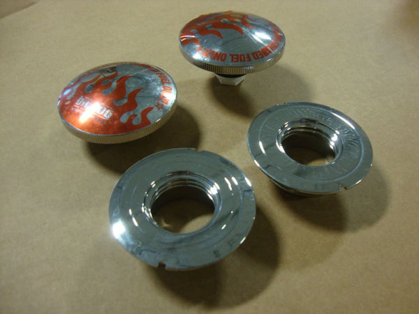 FOR BIG DOG Motorcycles Gas Cap Set Split Tank Models 