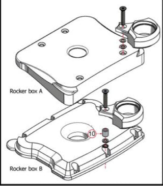 FITS BIG DOG MOTORCYCLES OIL OR AIR PRESSURE ROCKER BOX 