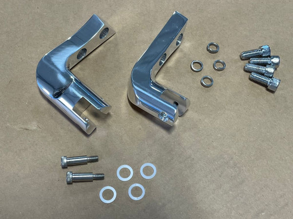 BIG DOG POLISHED PASSENGER PEG CLEVIS SET 2006-11 K-9