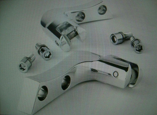 FOR BIG DOG CHROME PASSENGER PEG CLEVIS SET FITS 2006-11 K-9