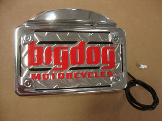 FOR BIG DOG MOTORCYCLES POLISHED BILLET LICENSE PLATE 