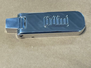 FOR BIG DOG MOTORCYCLES POLISHED FOLDING LICENSE PLATE