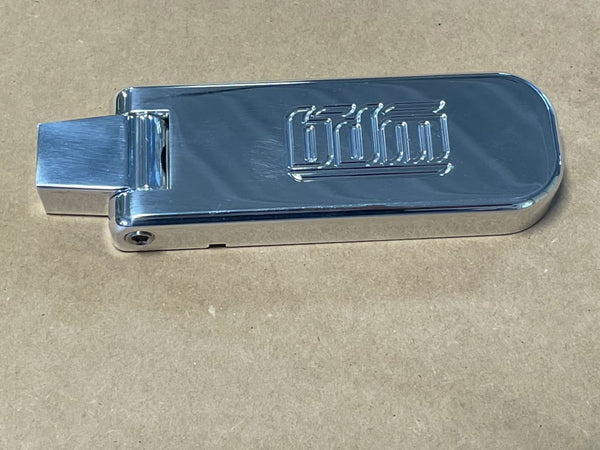FOR BIG DOG MOTORCYCLES POLISHED FOLDING LICENSE PLATE