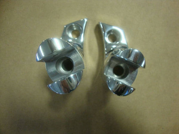 FOR BIG DOG MOTORCYCLES POLISHED PASSENGER PEG CLEVIS SET 