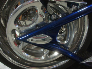 BIG DOG MOTORCYCLES OEM REAR AXLE CAPS TEARDROP STYLE K-9