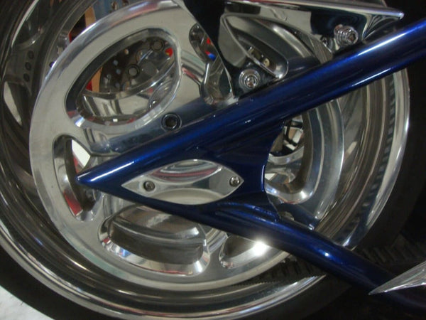 BIG DOG MOTORCYCLES OEM REAR AXLE CAPS TEARDROP STYLE K-9