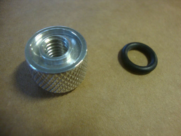 BIG DOG MOTORCYCLES SEAT KNOB COARSE W/O-RING - 03 & EARLIER MODELS - KNURLED EDGE - MASTIFF, PITBULL - bigdogpartskingpin.com