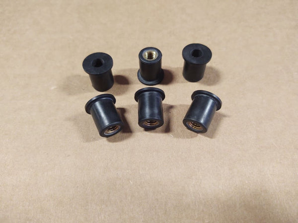 FOR BIG DOG MOTORCYCLES SIDE COVER 1/4-20 WELL NUT SET 05-07