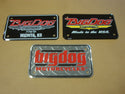 BIG DOG MOTORCYCLES OEM SMALL LICENSE PLATE SET of 3