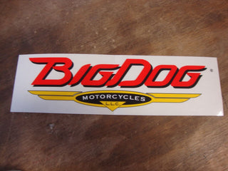 BIG DOG MOTORCYCLES VINTAGE CAR/ TRUCK WINDOW DECAL CLEAR