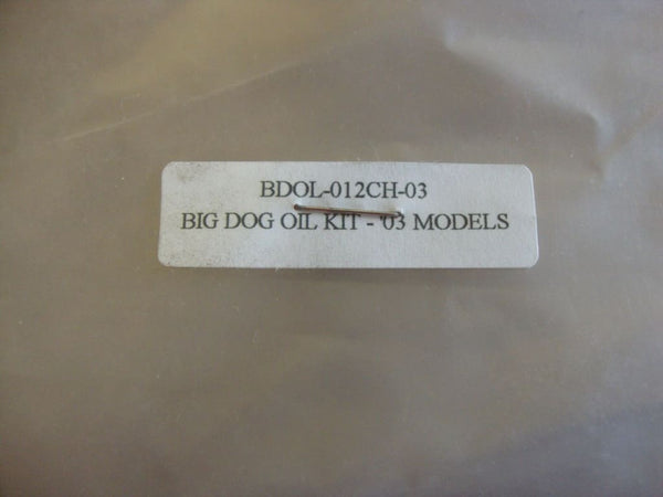 NEW BIG DOG MOTORCYCLES OIL LINE KIT 2 LINES W/ HDW 10.5 & 