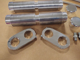 FOR BIG DOG MOTORCYCLES POL BILLET DUAL OIL COOLER KIT W/ 