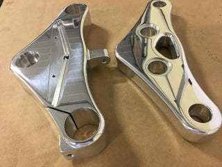 Big Dog Motorcycles polished billet 3 degree triple tree set