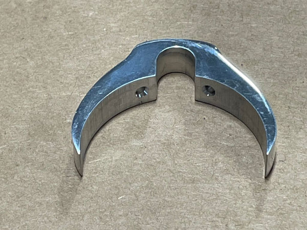 V-Factor polished brake line clamp for 41mm or 49mm fork
