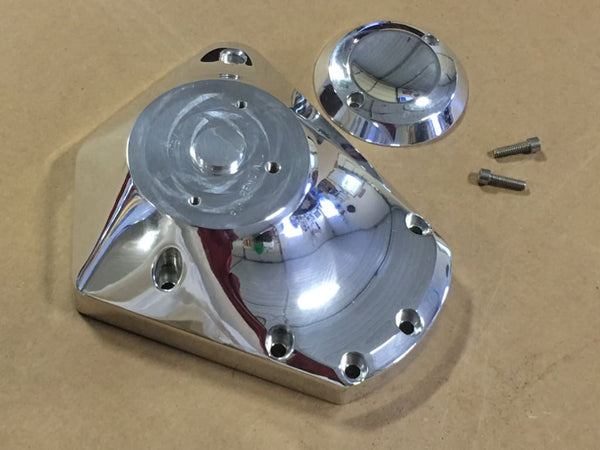 POLISHED CAM COVER CRANK TRIGGER 2005-2011 117 BIG DOG BIG 