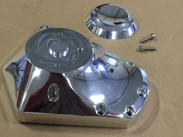 POLISHED CAM COVER CRANK TRIGGER 2005-2011 117 BIG DOG BIG 