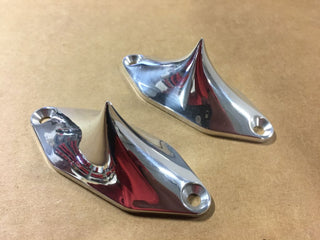 FOR BIG DOG MOTORCYCLES POLISHED SPIKE REAR AXLE CAP SET 