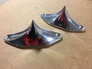 FOR BIG DOG MOTORCYCLES POLISHED SPIKE REAR AXLE CAP SET 