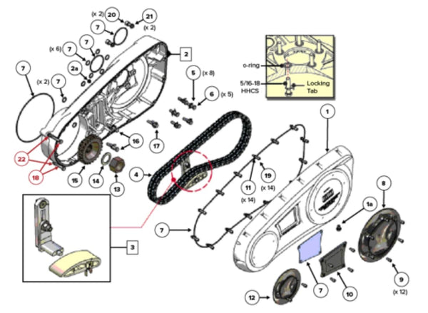 FOR BIG DOG Primary Gasket Kit - 2005-11 FITS ALL MODELS K-9