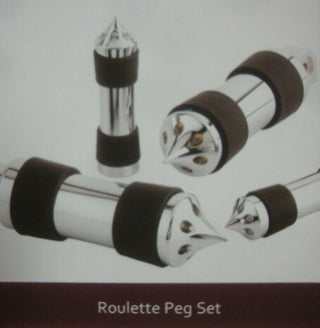 FOR BIG DOG MOTORCYCLES ROULETTE FOOT PEG SET 2004-2011 FULL