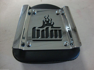 FOR BIG DOG MOTORCYCLES SISSY BAR BACKREST PAD W/ BDM LOGO 