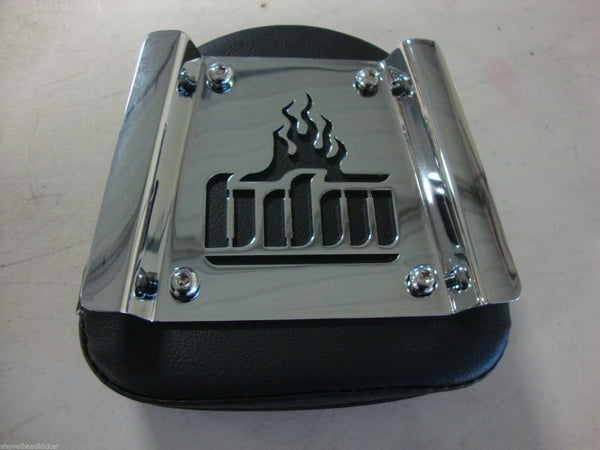 FOR BIG DOG MOTORCYCLES SISSY BAR BACKREST PAD W/ BDM LOGO 