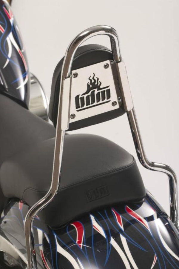BIG DOG MOTORCYCLES SISSY BAR BACKREST PAD w/ BDM LOGO FITS