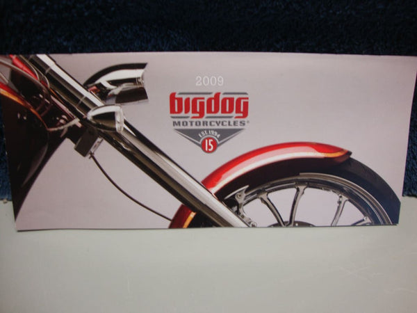 BIG DOG MOTORCYCLES SMALL 2009 SALES BROCHURE WOLF