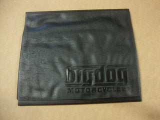 BIG DOG MOTORCYCLES STASH TUBE WALLET/ OWNERS MANUAL COVER 