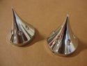 FOR BIG DOG CHROME ROULETTE FORK CAPS FITS K-9 CHOPPER 