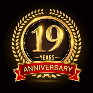 Depositphotos 182144740 stock illustration celebrating years anniversary wreath ribbon