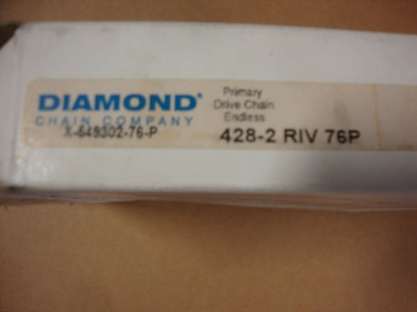 DIAMOND CHAIN 428-2 RIV 76P PRIMARY CHAIN X-549302 76 BT 