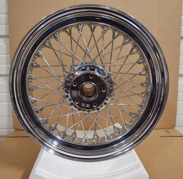 EARLY BIG DOG 16 X 3.5 CHROME AMERICAN WIRE WHEEL FITS 