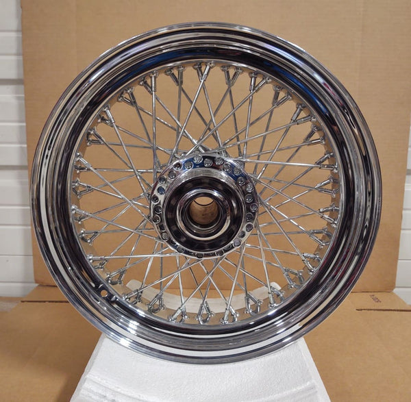 EARLY BIG DOG 16 X 3.5 CHROME AMERICAN WIRE WHEEL FITS 