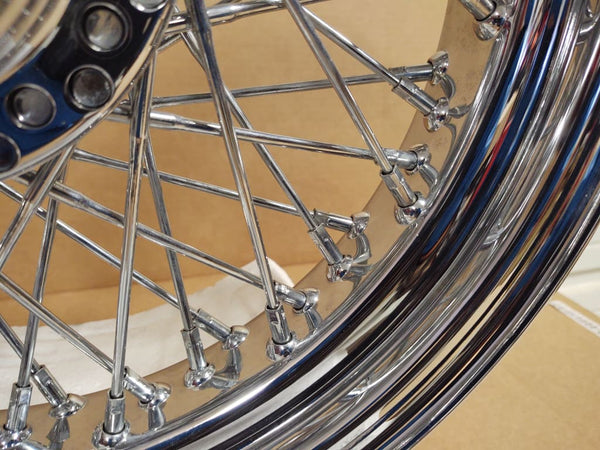 EARLY BIG DOG 16 X 3.5 CHROME AMERICAN WIRE WHEEL FITS 