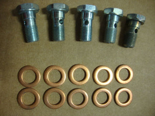 KIT - 10MM 3/8- 24 BANJO BOLT SET W/ WASHERS INDUSTRIAL BIG 
